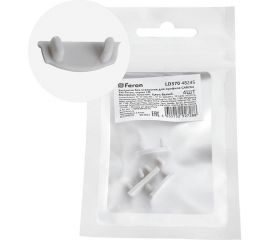 Заглушка без отверстия для профиля CAB264 FERON LD370 (комплект 4шт) 48245 