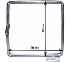 Металлическая скоба-органайзер TWT для установки, на 19 профиль TWT-RING-M80x80 