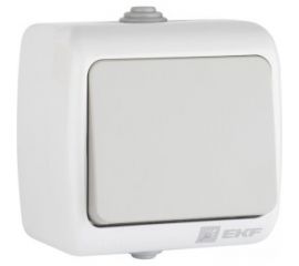 Выключатель EKF Мурманск 1-клавишный 10А IP54 серый 686889 