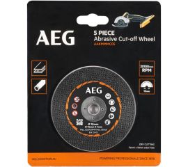 Набор дисков AAKMMMC05 (5 шт, 76х10х1 мм) для отрезной машины BMMS18SBL-0 AEG 4932478588 
