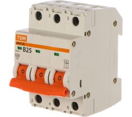 Автоматический выключатель ВА47-29 (3Р; 25 А; 4.5 кА; В) TDM SQ0206-0044 