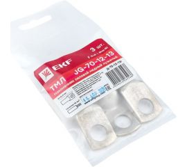 Силовой медный луженый наконечник EKF JG-70-12-13 PROxima, 3 шт jg-70-12-13r 