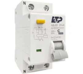 Дифференциальный автомат ETP 1P+N 16А тип АС 10 мА 4,5 кА 19003 