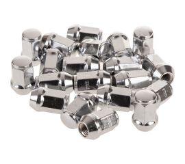 Гайка конус M12x1.50, закрытая с выступом 35 мм, ключ 19 мм, хром 027, 20 шт SKYWAY S10602027 