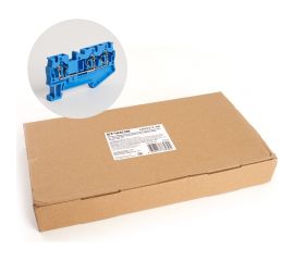 Самозажимной 3-проводной проходной зажим STEKKER ЗНИ - 4.0, JXB ST 4, синий LD553-2-40 39970 