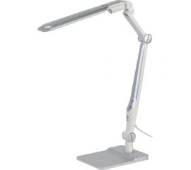 Настольный светодиодный светильник ЭРА NLED-497-12W-S на струбцине и с основанием, серебро Б0052772 