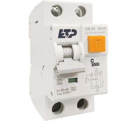 Дифференциальный автомат ETP 1P+N 16А тип A 30 мА 6 кА 19053 