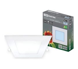 Светодиодный встраиваемый светильник TDM Даунлайт квадрат СВО белый 6 Вт 4000К SQ0329-0120 