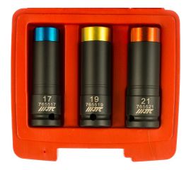 Набор головок ударных для литых дисков 17-19-21 мм, длина 85 мм, 3 шт. JTC 7655 