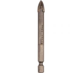 Сверло по стеклу и керамике 10 мм, 4 грани, шестигранный хвостовик KRANZ KR-91-0651 