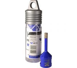 Коронка алмазная по керамограниту PRO 6 мм, M14, с воском KEOS DC06M14 