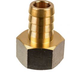 Штуцер (внутренняя резьба 1/2"" - елочка 14 мм; латунь никелированная) SANTRADE 1439 