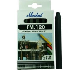 Восковой промышленный мелок Markal FM.120 универсальный, чёрный 44010600 