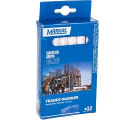 Восковой промышленный мелок Markal FM.120 универсальный, белый 44010100 