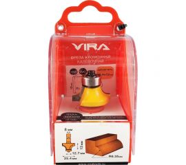 Фреза кромочная калевочная (25.4х13 мм; R6.35 мм; подшипник 12.7 мм) VIRA 553349 