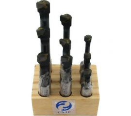 Комплект из 9 шт, хвостовик 12 мм, D расточки 10-70 мм, Т5К10 для глухих отверстий к расточным головкам ГОСТ25987-83 CNIC 55049 