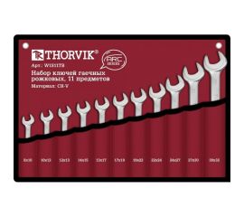 Набор рожковых гаечных ключей Thorvik W1S11TB серии ARC, 8-32 мм, 11 предметов 52615 