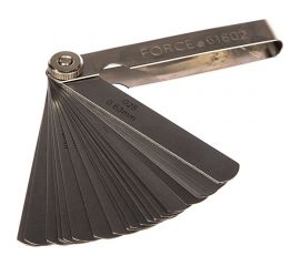 Набор щупов 26шт, 0.04-0.63мм FORCE 61802 