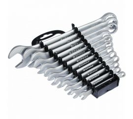 Набор рожково-накидных ключей ЕРМАК 12 предметов, 6-22мм, матовые CRV, пластик холдер 736-050 