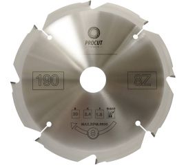 Диск алмазный по фиброцементу с алмазными PCD зубьями (190x30x2.4/1.8 мм; Z=8) PROCUT 795.1903008D 