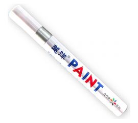 Маркер-краска по металлу Flysea Paint Marker FS-110 с наконечником 2-4 мм, серебряный FS-110-silver 