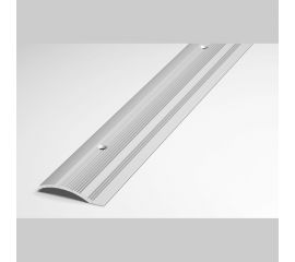 Порог разноуровневый алюминиевый (39,4 мм, 1,8 м, анодированный, Серебро) ЛУКА УТ000002633 