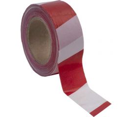 Лента для ограждения FORT Форт 50 мм х 200 м, бело-красная 10004494 