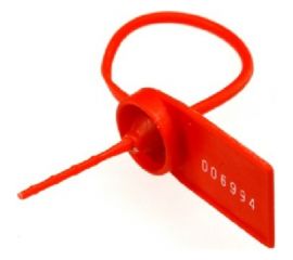 Пластиковая номерная пломба Пломба.Ру D 2,2 мм., L 105 мм., Цвет красная 100 шт. КПП-3-2026 6639322 