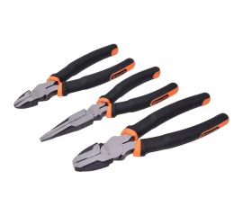 Набор инструмента TACTIX ERGO из 3-х штук, плоскогубцы 2 шт., кусачки 204005 