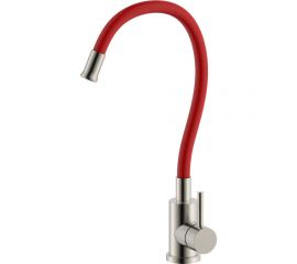 Смеситель для кухни OLIVES Balear с гибким изливом, нержавеющая сталь 13435-3BLR 