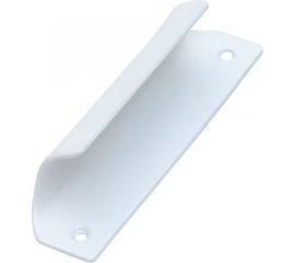 Ручка для балк. двери СКОБЯНОЙ сталь, белый 002573 