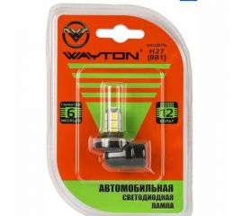 Автомобильная лампа WAYTON H27 (881), 13SMD, ПТФ/ДХО, 5000 K, 12 В, блистер, 1 шт. 1109026 