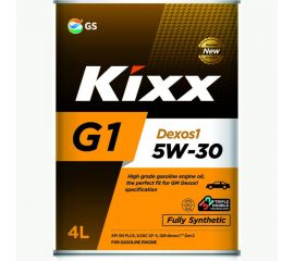 Моторное масло KIXX G1 Dexos1 SN Plus, 5W30, синтетическое, 4 л L210744TE1 
