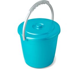 Ведро Martika колор 5 л, с крышкой, перламутровое бирюзовое С402КБИР 