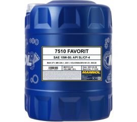 Полусинтетическое моторное масло MANNOL FAVORIT 15W50 20 л 1190 