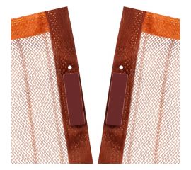 Дверная антимоскитная сетка с магнитным замком REXANT 210x100 см, коричневая 71-0220 