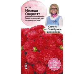 Семена ОКТЯБРИНА ГАНИЧКИНА Астра Миледи скарлетт 0.1 г 118840 