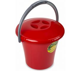 Ведро Martika Либерти 14 л, с крышкой, красное С605ККРА 