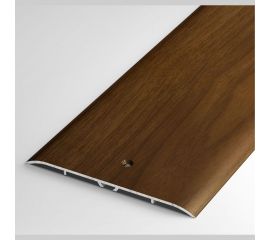 Порог прямой алюминиевый (100 мм; 0.9 м; декоративный; венге) Лука 00000001517 