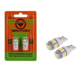 Автомобильная лампа WAYTON T507, 12 В, Т10/W5W, блистер, 2 шт. 1109004 