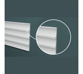 Панель стеновая ""Грани"" ударопрочная, влагостойкая, под покраску Decor-Dizayn 180x10x2000 мм DD907 