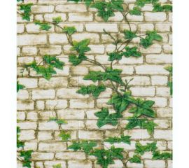 Самоклеящиеся 3D панели Центурион 500x550x3 мм Бежевый кирпич плющ 83407 