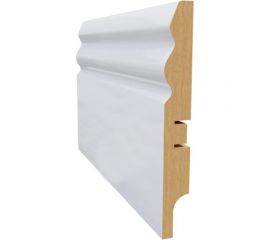 Плинтус белый МДФ LATO 16х120х2400 мм AGIS LT-206-120 