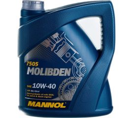 Полусинтетическое моторное масло MANNOL MOLIBDEN 10W40, 4 л 75054 
