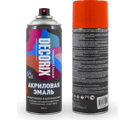 Аэрозольная акриловая эмаль Decorix (универсальная; оранжевый; 520 мл) 0101-03 DX 