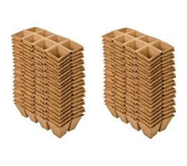 Блок торфяных горшков ЛЕТО 8 ячеек, 70x70x70 мм, 50 шт. 91138 