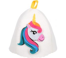 Детская шапка для бани и сауны Hot Pot единорог элли, войлок 41356 