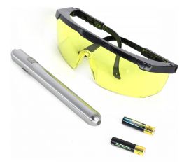 UV набор для поиска утечек фреона Car-tool фонарик + очки CT-M1031 