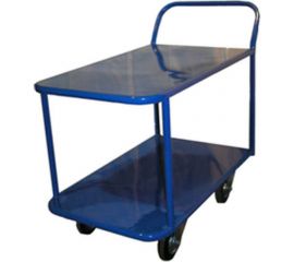 Платформенная тележка СТЕЛЛА-ТЕХНИК 2-х ярусная, 700х1200 мм, металл КП-2-М-200-И 