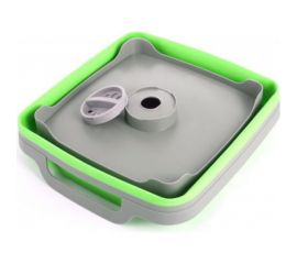 Пластиковая складная корзина-раковина с ручками BRADEX 9л, зеленая TD 0534 